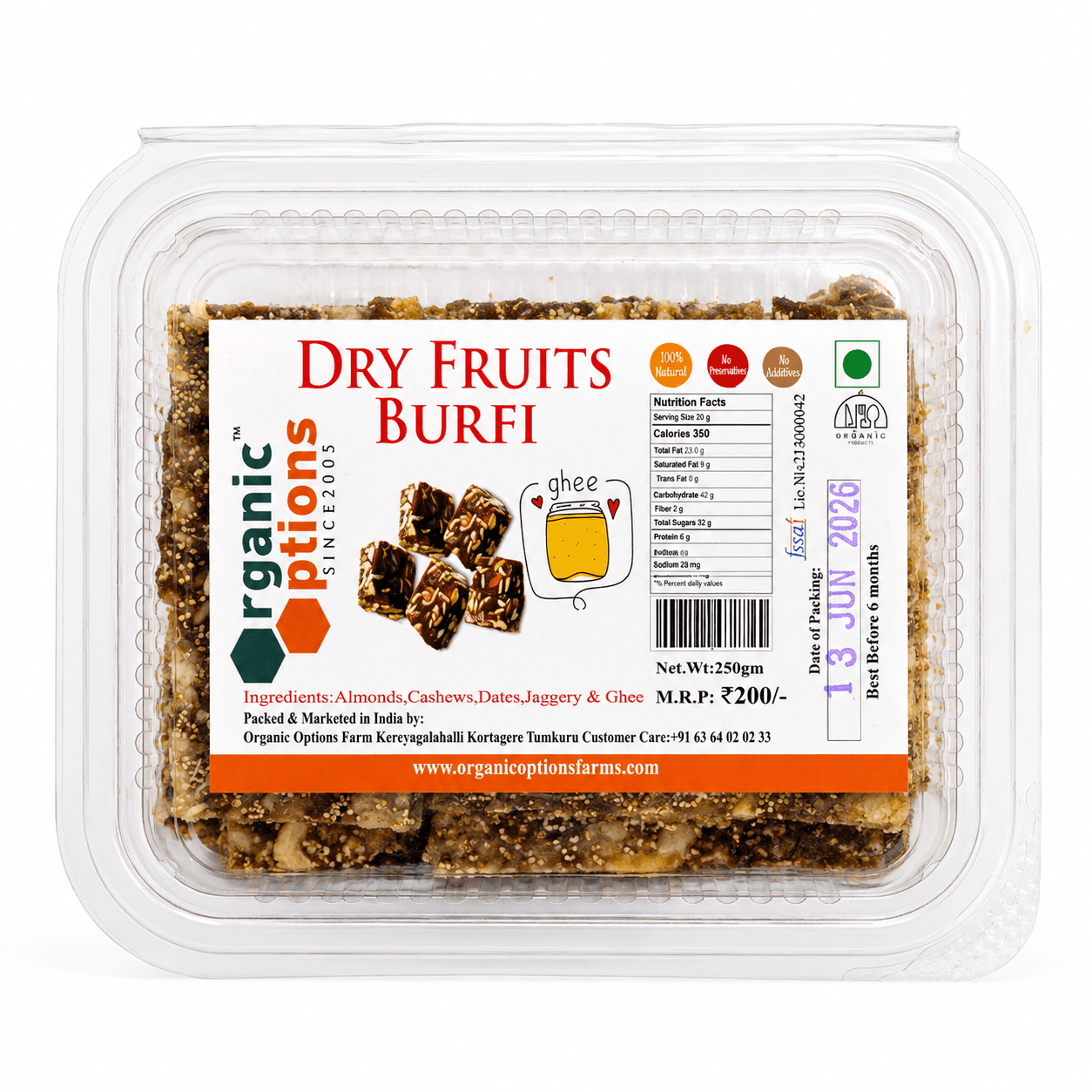 Dry Fruits Burfi 250gm