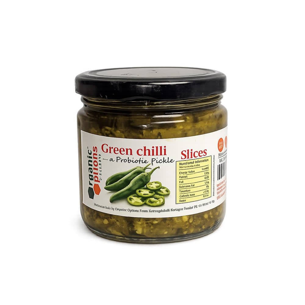 Green Chilli Slices Pickle 350gm
