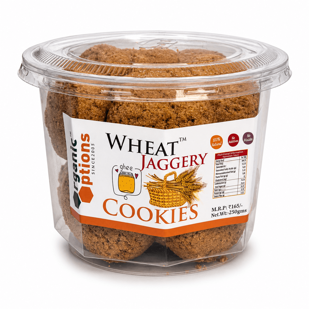 Wheat Jaggery Cookies 250gm