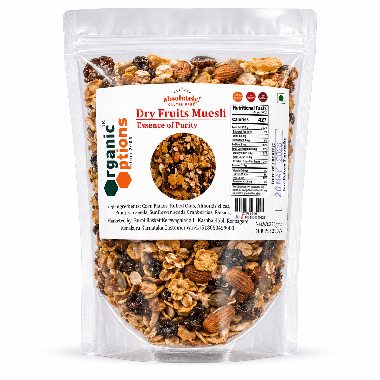 Dry Fruits Muesli 250gm