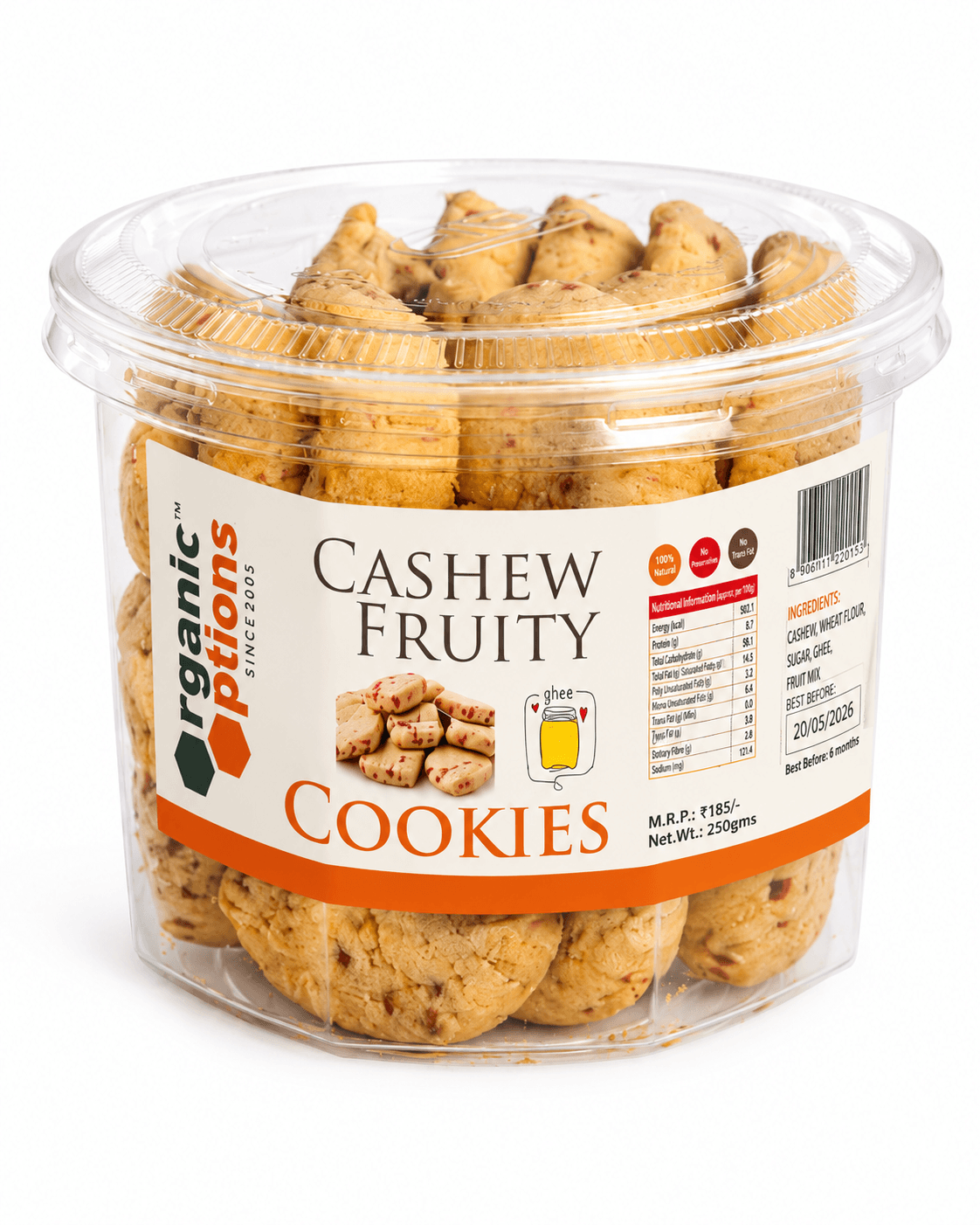 Cashew Fruity Cookies 250gm