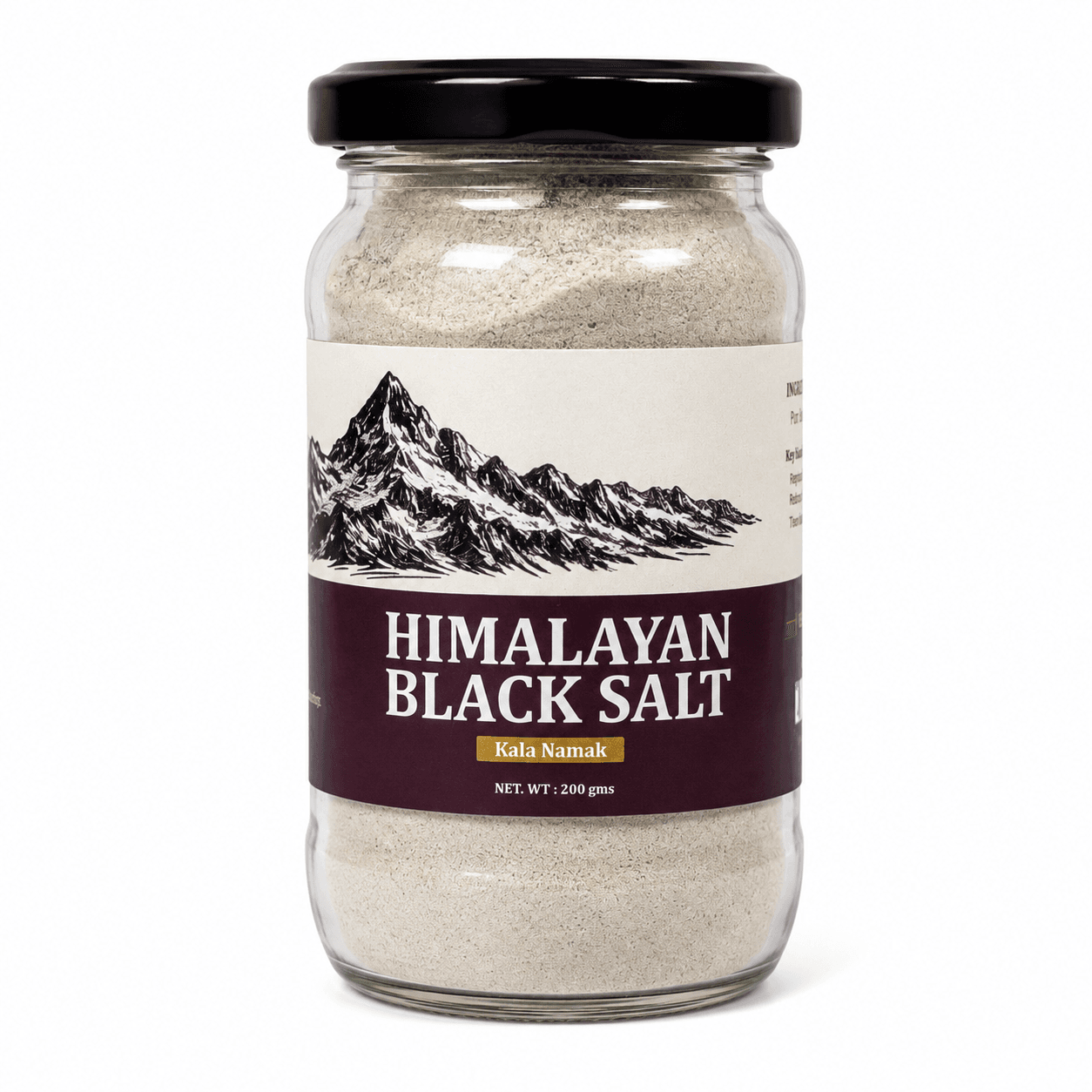 Himalayan Black Salt Powder 200gm
