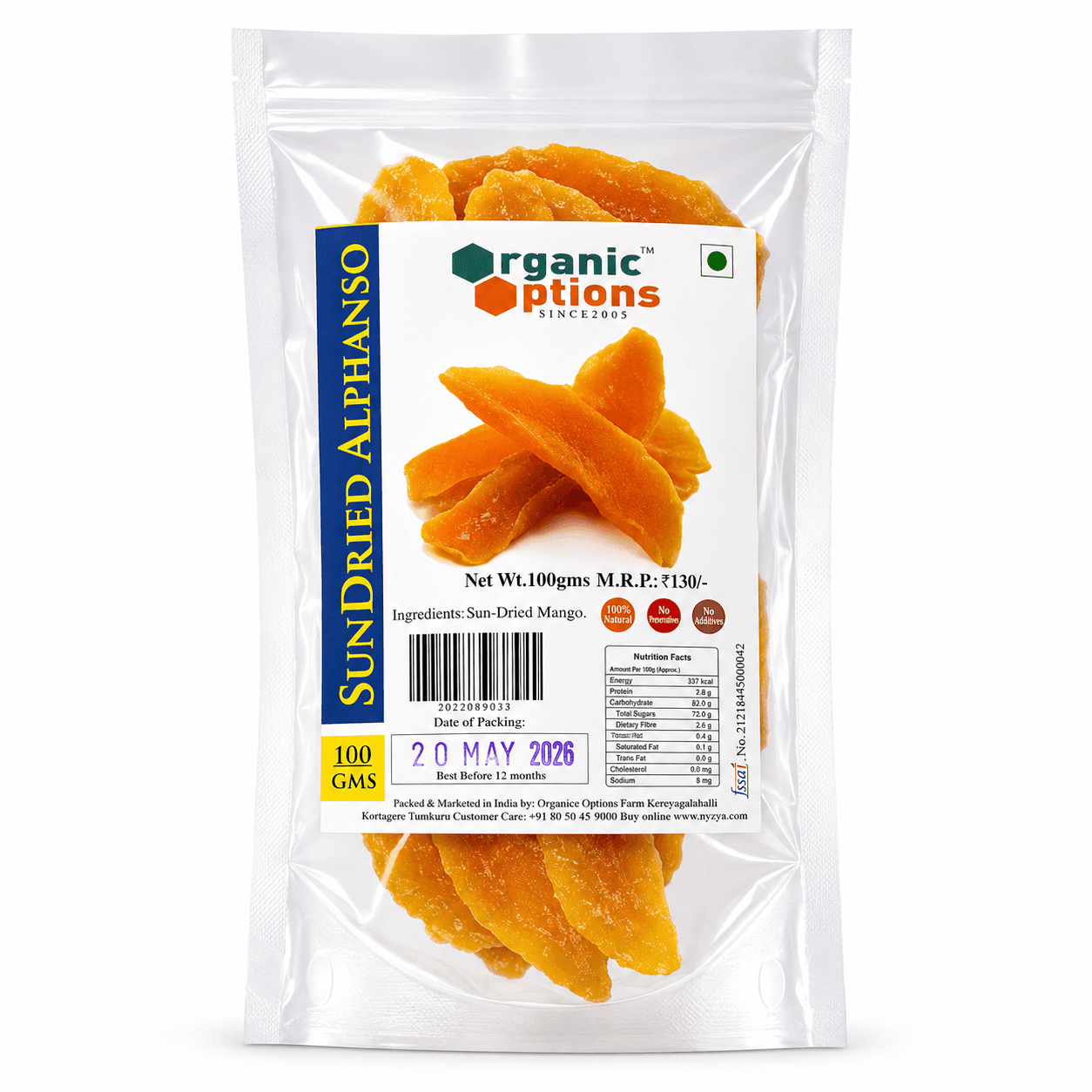 Sundried Alphonso Mango 100gm