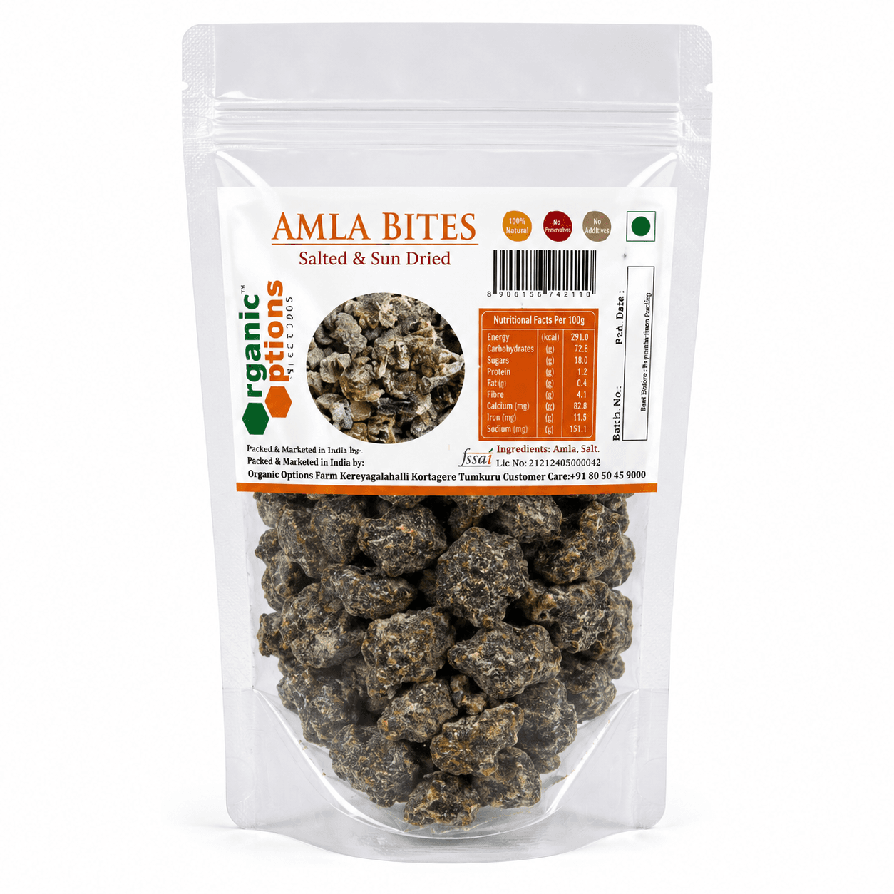 Amla Bites - Salted and Sun Dried